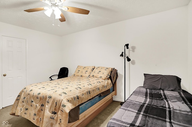 5063 Haywood Ln, Plainfield, IN 46168 - bedroom featuring carpet flooring and ceiling fan