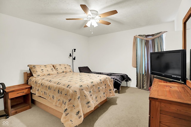 5063 Haywood Ln, Plainfield, IN 46168 - bedroom featuring light colored carpet and a ceiling fan