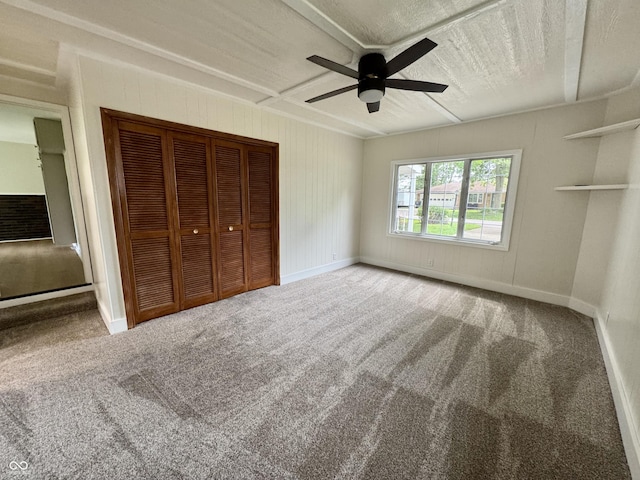 1400 Evelyn Ln, Anderson, IN 46017 - unfurnished bedroom with a closet, carpet, and ceiling fan