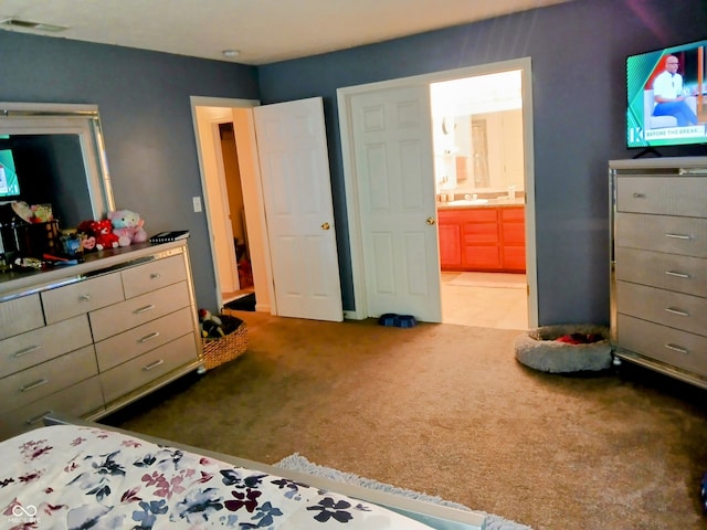 8333 Pine Branch Ln, Indianapolis, IN 46234 - carpeted bedroom with ensuite bath
