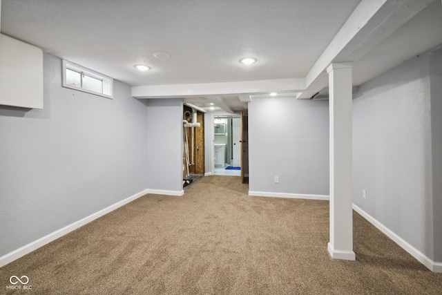11710 W State Road 32, Yorktown, IN 47396 - below grade area featuring carpet and recessed lighting