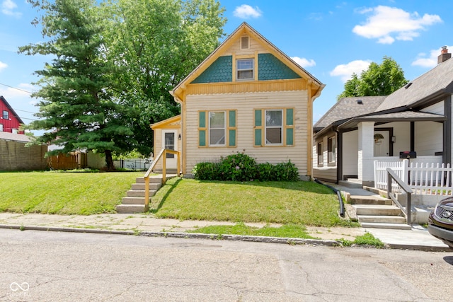 29 E Caven St, Indianapolis, IN 46225 - view of front of property featuring covered porch