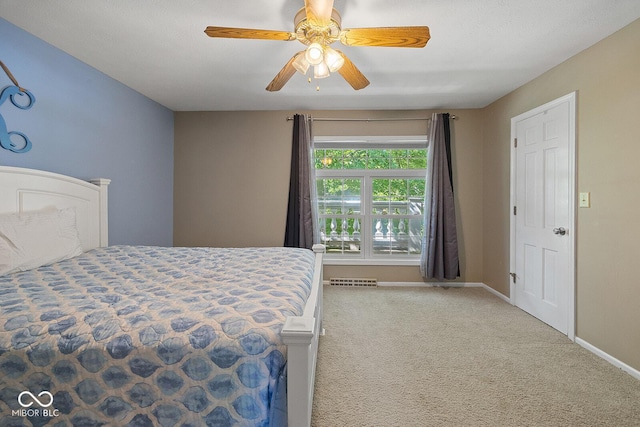 3710 Canada Ct, West Lafayette, IN 47906 - carpeted bedroom featuring baseboards and ceiling fan
