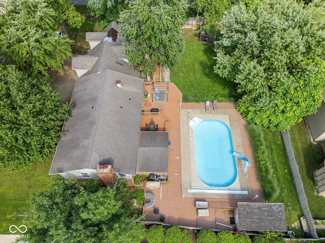 3710 Canada Ct, West Lafayette, IN 47906 - drone / aerial view of a pool area