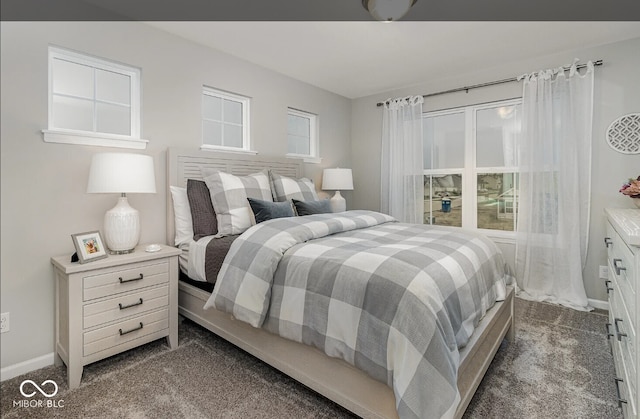3933 Wren Dr, Brownsburg, IN 46112 - bedroom with dark carpet and baseboards