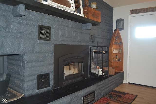 704 S Rockfield Rd, Veedersburg, IN 47987 - detailed view of wood finished floors and baseboards