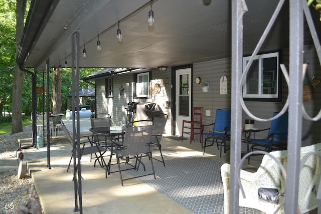 704 S Rockfield Rd, Veedersburg, IN 47987 - view of patio / terrace with outdoor dining space