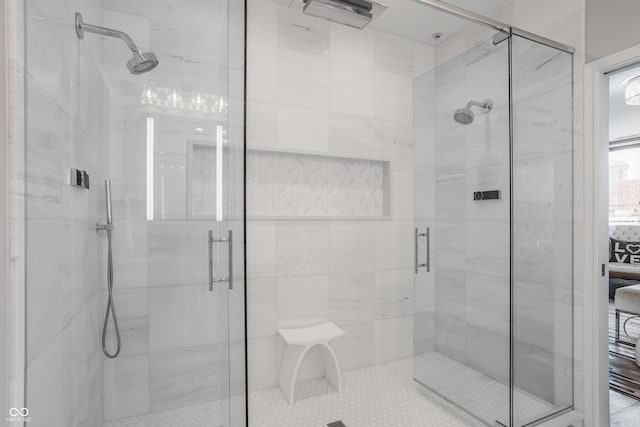 225 N New Jersey St Unit 52, Indianapolis, IN 46204 - ensuite bathroom with a stall shower