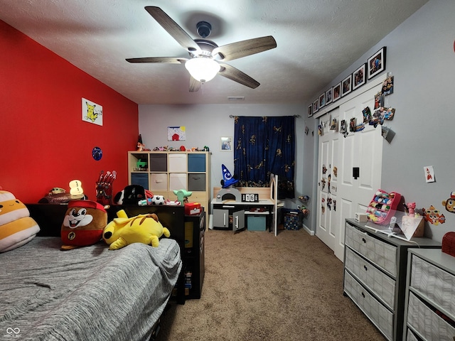 7511 Eddie Ln, Camby, IN 46113 - bedroom with carpet and ceiling fan