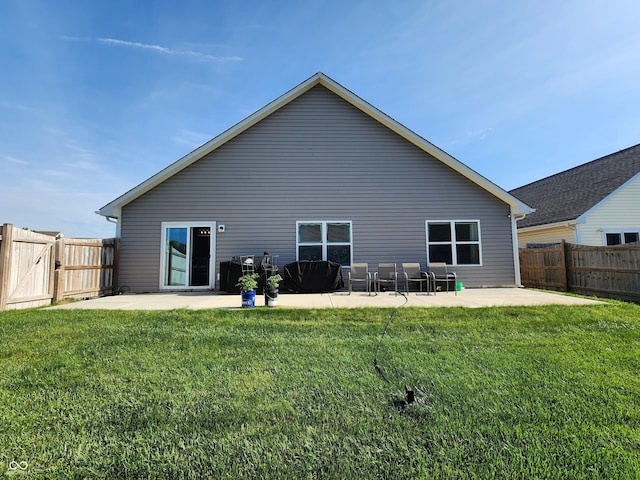 7511 Eddie Ln, Camby, IN 46113 - back of house featuring a patio area and a fenced backyard