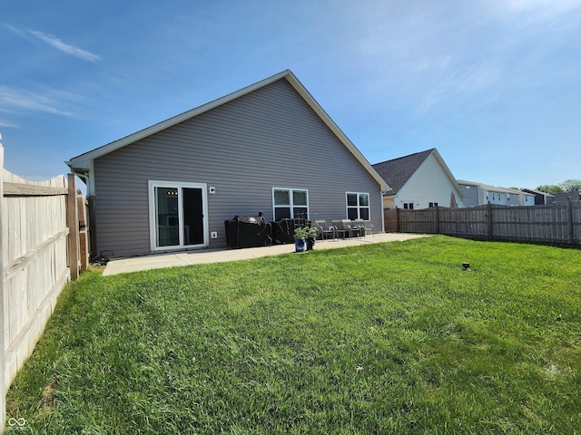 7511 Eddie Ln, Camby, IN 46113 - rear view of property with a patio and a fenced backyard