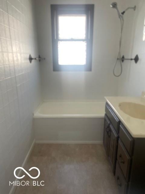 416 W 21st St, Anderson, IN 46016 - bathroom with vanity and shower / bath combination