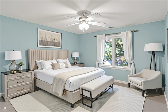 13779 Stone Dr, Carmel, IN 46032 - bedroom with baseboards and ceiling fan