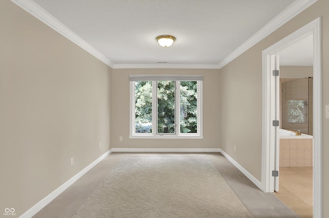 13779 Stone Dr, Carmel, IN 46032 - unfurnished room featuring ornamental molding and light colored carpet