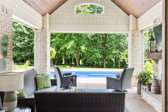 3399 Nottinghill Blvd, Plainfield, IN 46168 - view of patio / terrace with an outdoor pool