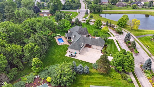 3399 Nottinghill Blvd, Plainfield, IN 46168 - aerial view of a nearby body of water
