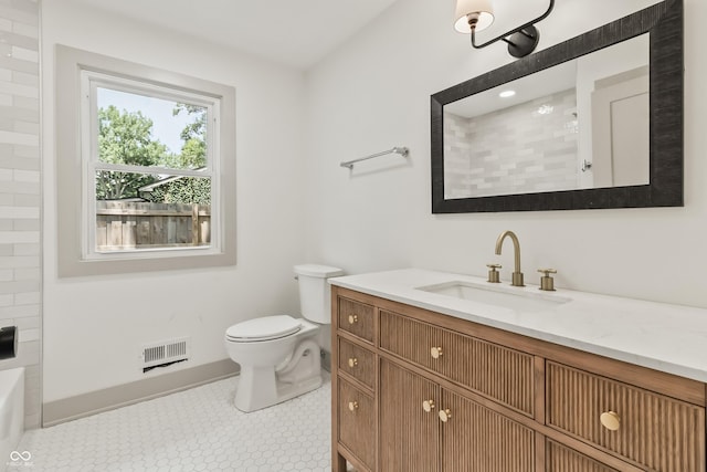8246 Windcombe Blvd, Indianapolis, IN 46240 - bathroom with vanity and toilet