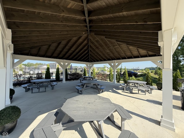 3443 Thomas Jefferson St, Westfield, IN 46074 - view of community featuring a gazebo, a patio, and outdoor dining area
