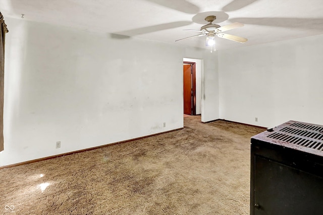 10159 Hodge Rd, Clayton, IN 46118 - empty room with ceiling fan and carpet flooring