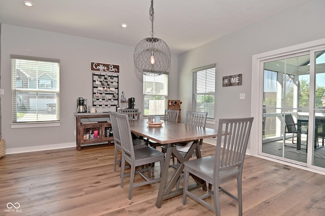 2734 Chalbury Dr, Plainfield, IN 46168 - dining area with light wood-type flooring and recessed lighting