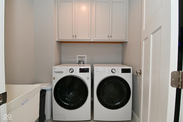 2734 Chalbury Dr, Plainfield, IN 46168 - laundry room with washing machine and clothes dryer and cabinet space