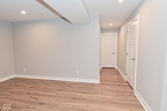 2734 Chalbury Dr, Plainfield, IN 46168 - corridor featuring light wood finished floors and recessed lighting