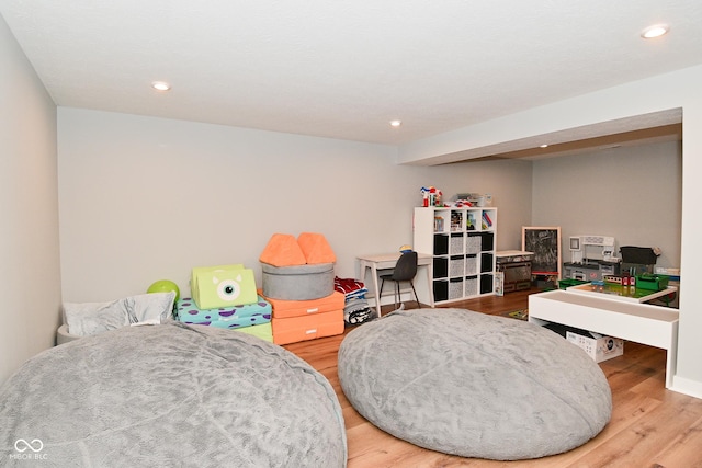 2734 Chalbury Dr, Plainfield, IN 46168 - game room featuring wood finished floors and recessed lighting