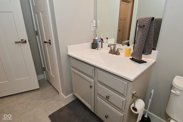 2734 Chalbury Dr, Plainfield, IN 46168 - bathroom featuring vanity and tile patterned flooring