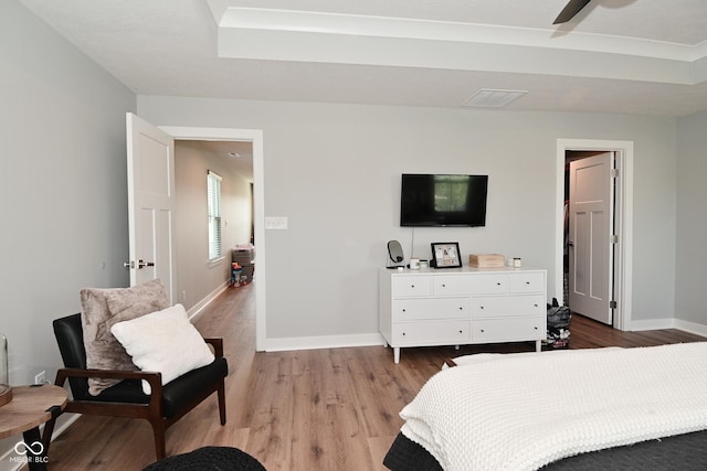2734 Chalbury Dr, Plainfield, IN 46168 - bedroom with light wood-style flooring and ceiling fan