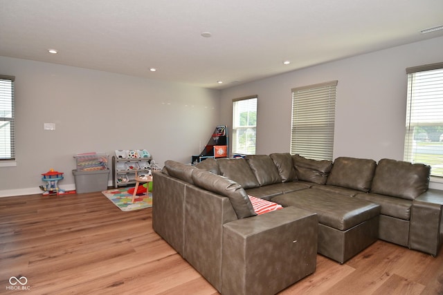 2734 Chalbury Dr, Plainfield, IN 46168 - living area with light wood finished floors and recessed lighting