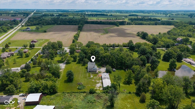 7516 S County Road 300 W, Clayton, IN 46118 - overview of rural landscape with a nearby body of water