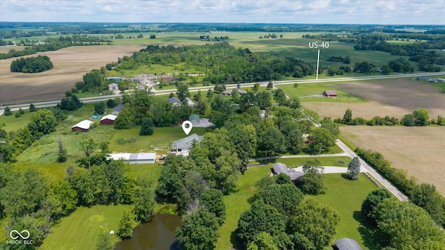 7516 S County Road 300 W, Clayton, IN 46118 - aerial view of sparsely populated area with a tree filled landscape