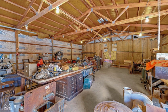 7516 S County Road 300 W, Clayton, IN 46118 - garage featuring a workshop area