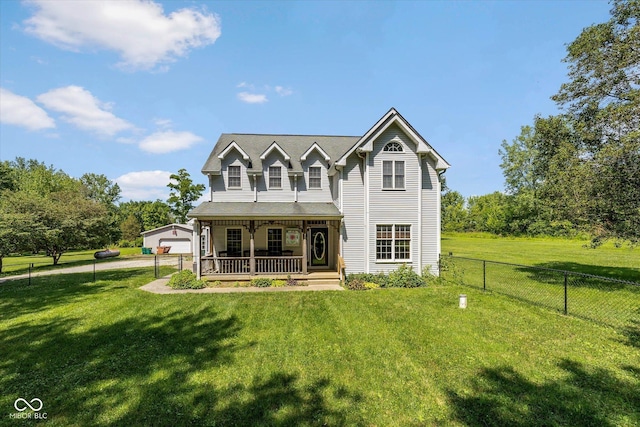 7516 S County Road 300 W, Clayton, IN 46118 - view of front of home with covered porch and a garage