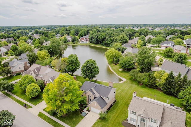 12490 Windbush Way, Carmel, IN 46033 - aerial view of residential area with a large body of water