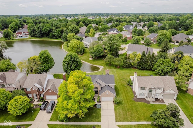 12490 Windbush Way, Carmel, IN 46033 - aerial view of residential area with a large body of water