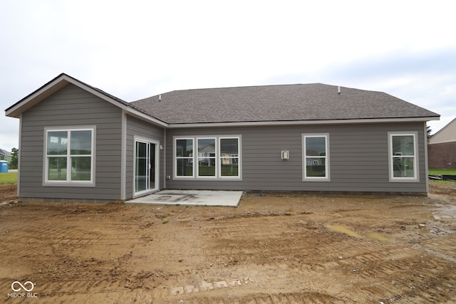 4999 Hummingbird Dr, Brownsburg, IN 46112 - rear view of property featuring a patio and roof with shingles