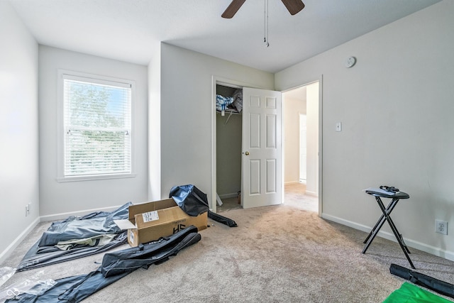 2463 Kettering Way, Indianapolis, IN 46214 - carpeted bedroom featuring a closet and a ceiling fan