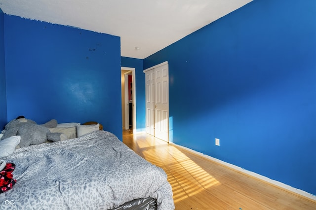 9525 Longwell Dr, Indianapolis, IN 46240 - bedroom with wood finished floors and a closet