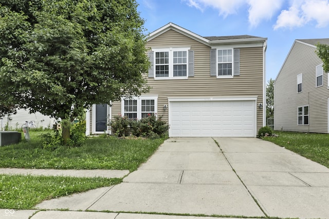 1236 N Aberdeen Dr, Franklin, IN 46131 - view of front of house with an attached garage and concrete driveway