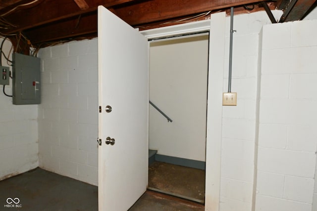 136 W Loretta Dr, Indianapolis, IN 46217 - unfinished below grade area featuring electric panel