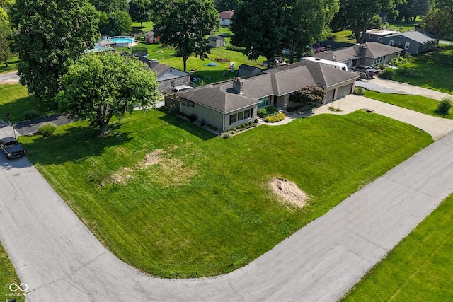 136 W Loretta Dr, Indianapolis, IN 46217 - aerial view of property and surrounding area