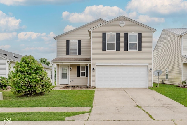 7572 Wymm Ln, Ingalls, IN 46048 - traditional home featuring an attached garage, a front lawn, and driveway