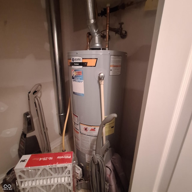 10775 Cyrus Dr, Indianapolis, IN 46231 - utility room with gas water heater