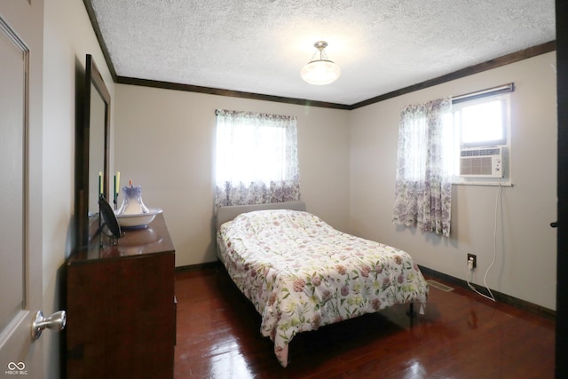 2587 E State Road 55, Wingate, IN 47994 - bedroom with a textured ceiling, wood finished floors, and cooling unit
