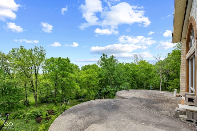 4945 S 100 E, Lafayette, IN 47909 - view of patio / terrace with a wooded view