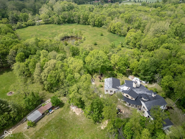 4945 S 100 E, Lafayette, IN 47909 - aerial view of property's location with a heavily wooded area