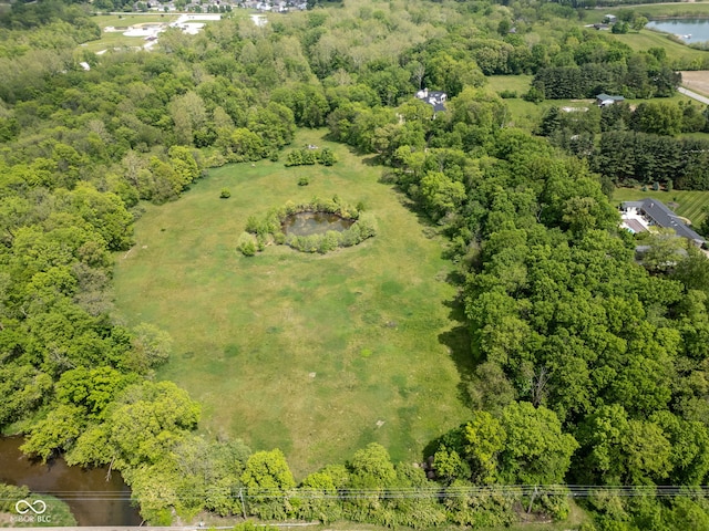 4945 S 100 E, Lafayette, IN 47909 - bird's eye view of a heavily wooded area and a large body of water