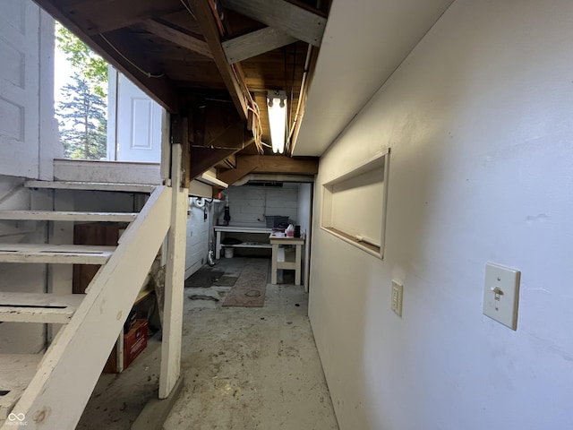 1900 S 25th St, Terre Haute, IN 47802 - basement with a workshop area