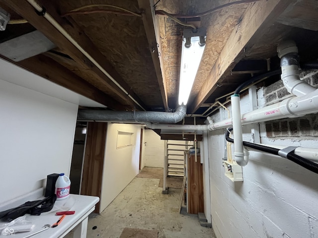 1900 S 25th St, Terre Haute, IN 47802 - view of unfinished below grade area